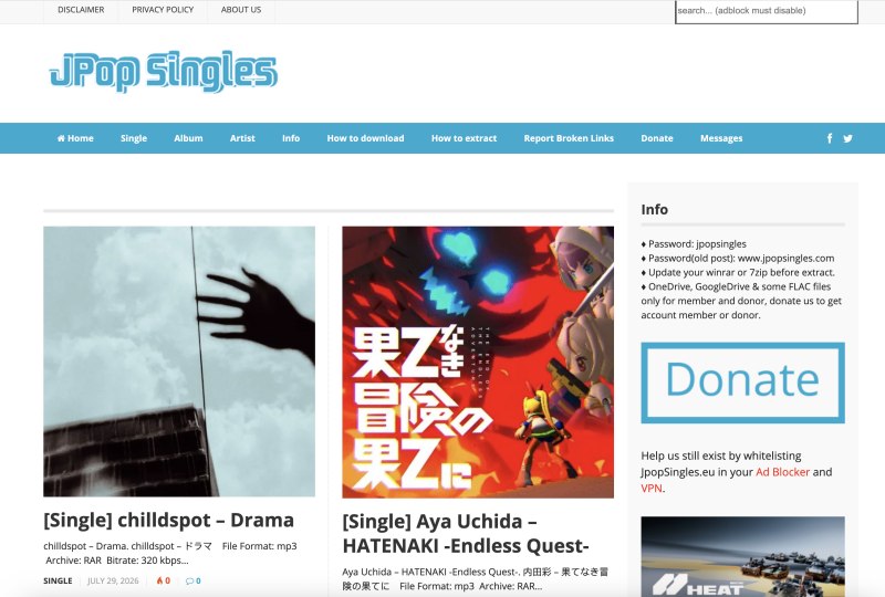 Jpop Singles